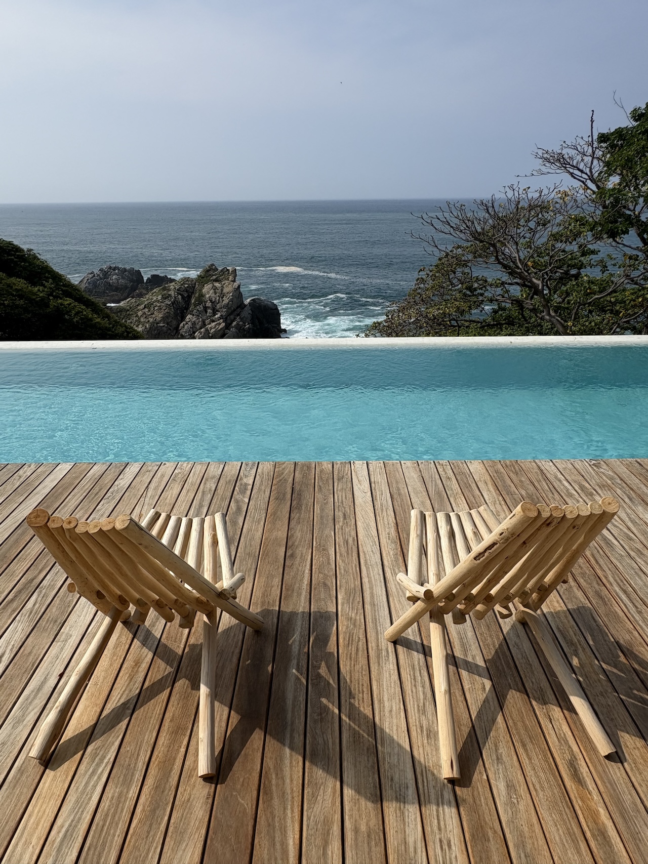 Infinity pool with ocean view
